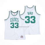 Camiseta Boston Celtics Larry Bird NO 33 Hardwood Classics Throwback Blanco