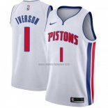 Camiseta Detroit Pistons Allen Iverson NO 1 Association Blanco