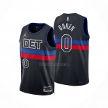 Camiseta Detroit Pistons Jalen Duren NO 0 Statement 2022-23 Negro