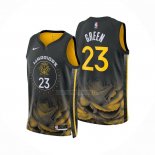 Camiseta Golden State Warriors Draymond Green NO 23 Ciudad 2022-23 Negro