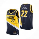 Camiseta Indiana Pacers Caris LeVert NO 22 Ciudad 2021-22 Azul