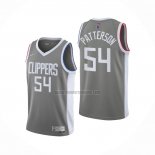 Camiseta Los Angeles Clippers Patrick Patterson NO 54 Earned 2020-21 Gris