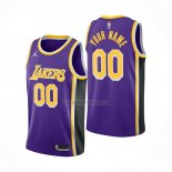 Camiseta Los Angeles Lakers Personalizada Statement Violeta