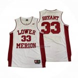 Camiseta Lower Merion Kobe Bryant NO 33 Blanco