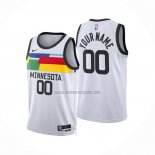 Camiseta Minnesota Timberwolves Personalizada Ciudad 2022-23 Blanco