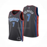 Camiseta Oklahoma City Thunder Chet Holmgren NO 7 Ciudad 2022-23 Gris