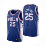 Camiseta Philadelphia 76ers Ben Simmons NO 25 Icon 2020-21 Azul