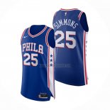 Camiseta Philadelphia 76ers Joel Embiid NO 25 Icon Autentico Azul