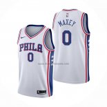 Camiseta Philadelphia 76ers Tyrese Maxey NO 0 Association 2020-21 Blanco