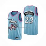 Camiseta Toronto Raptors Fred Vanvleet NO 23 Ciudad 2020-21 Rosa Azul