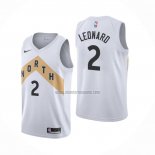 Camiseta Toronto Raptors Kawhi Leonard NO 2 Ciudad 2018 Blanco