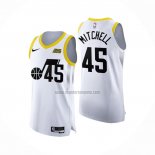 Camiseta Utah Jazz Donovan Mitchell NO 45 Association Autentico 2022-23 Blanco