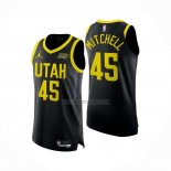 Camiseta Utah Jazz Donovan Mitchell NO 45 Statement Autentico 2022-23 Negro