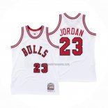 Camiseta Chicago Bulls Michael Jordan NO 23 Mitchell & Ness 1984-85 Blanco