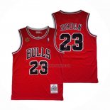 Camiseta Chicago Bulls Michael Jordan NO 23 Mitchell & Ness 1997-98 Rojo2