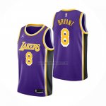 Camiseta Los Angeles Lakers Kobe Bryant NO 8 Statement 2021-22 Violeta