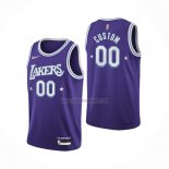 Camiseta Los Angeles Lakers Personalizada Ciudad 2021-22 Violeta