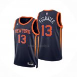 Camiseta New York Knicks Evan Fournier NO 13 Statement 2022-23 Negro