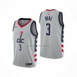 Camiseta Washington Wizards Bradley Beal NO 3 Ciudad 2020-21 Gris