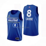 Camiseta All Star 2021 Chicago Bulls Zach Lavine NO 8 Azul