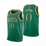 Camiseta Boston Celtics Jayson Tatum NO 0 Ciudad Verde