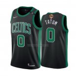 Camiseta Boston Celtics Jayson Tatum NO 0 Statement 2022 NBA Finals Negro