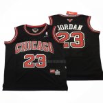 Camiseta Chicago Bulls Michael Jordan NO 23 Retro Negro3