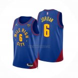 Camiseta Denver Nuggets Deandre Jordan NO 6 Statement 2022-23 Azul