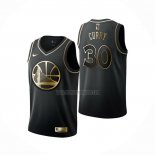 Camiseta Golden Edition Golden State Warriors Stephen Curry NO 30 Negro