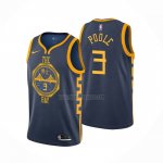 Camiseta Golden State Warriors Jordan Poole NO 3 Ciudad 2018-19 Azul