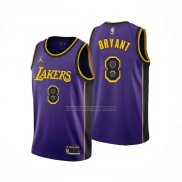 Camiseta Los Angeles Lakers Kobe Bryant NO 8 Statement 2022-23 Violeta