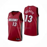 Camiseta Miami Heat Bam Adebayo NO 13 Statement Rojo