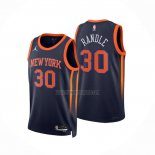 Camiseta New York Knicks Julius Randle NO 30 Statement 2022-23 Negro