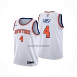 Camiseta Nino New York Knicks Derrick Rose NO 4 Association Blanco