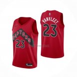 Camiseta Toronto Raptors Fred VanVleet NO 23 Icon 2020-21 Rojo