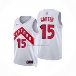 Camiseta Toronto Raptors Vince Carter NO 15 Association 2022-23 Blanco