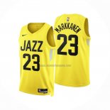 Camiseta Utah Jazz Lauri Markkanen NO 23 Icon 2022-23 Amarillo