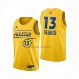 Camiseta All Star 2021 Los Angeles Clippers Paul George NO 13 Oro