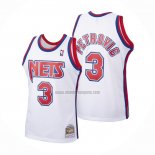 Camiseta Brooklyn Nets Drazen Petrovic NO 3 Mitchell & Ness 1992-93 Blanco