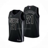 Camiseta Brooklyn Nets LaMarcus Aldridge NO 21 Statement 2022-23 Negro