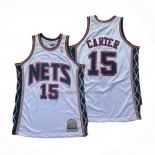 Camiseta Brooklyn Nets Vince Carter NO 15 Mitchell & Ness 2006-07 Blanco