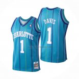 Camiseta Charlotte Hornets Baron Davis NO 1 Mitchell & Ness 1999-00 Verde