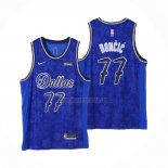 Camiseta Dallas Mavericks Luka Doncic NO 77 Fashion Royalty Azul