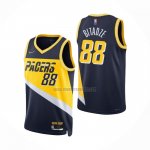 Camiseta Indiana Pacers Goga Bitadze NO 88 Ciudad 2021-22 Azul