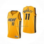 Camiseta Miami Heat Avery Bradley NO 11 Earned 2020-21 Oro