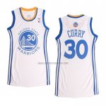 Camiseta Mujer Golden State Warriors Stephen Curry NO 30 Icon Blanco