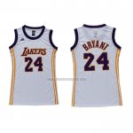 Camiseta Mujer Los Angeles Lakers Kobe Bryant NO 24 Blanco
