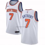 Camiseta New York Knicks Carmelo Anthony NO 7 Association Blanco