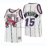 Camiseta Nino Toronto Raptors Vince Carter NO 15 Mitchell & Ness 1998-99 Blanco