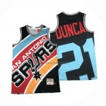 Camiseta San Antonio Spurs Tim Duncan NO 21 Mitchell & Ness Big Face Negro